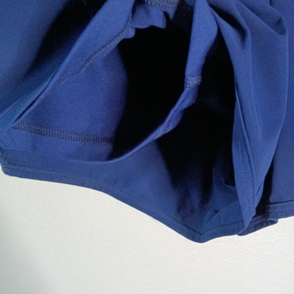 Sofibella UV Staples 3" Short 2017 Navy Blue Pockets Elastic Waistband Sz S NWT - Picture 4 of 8